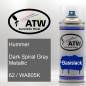 Preview: Hummer, Dark Spiral Gray Metallic, 62 / WA805K: 400ml Sprühdose, von ATW Autoteile West.